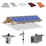 Kit Estrutura Suporte Fixador para 07 Placas Solar Alumínio e Inox Telha Fibro Ondulada em Viga Made - 1