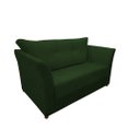 Ver imagem 2 de Namoradeira Decorativa Isis Suede Verde Pés Madeira Ms Decor