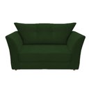 Ver imagem 1 de Namoradeira Decorativa Isis Suede Verde Pés Madeira Ms Decor