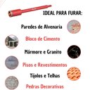 Ver imagem 4 de Serra Copo Diamantada Alvenaria Cortag 200x56mm
