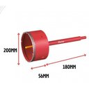 Ver imagem 2 de Serra Copo Diamantada Alvenaria Cortag 200x56mm