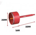 Ver imagem 2 de Serra Copo Diamantada Alvenaria Cortag 200x56mm
