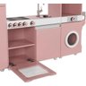 Conjunto de Brinquedo de Cozinha Luli para Crianças Mdf Rosé - 2