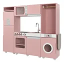 Ver imagem 1 de Conjunto de Brinquedo de Cozinha Luli para Crianças Mdf Rosé
