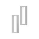 Ver imagem 4 de Kit Nicho Decorativo Stella Branco para Sala Hall 40 X 10cm