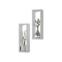 Ver imagem 1 de Kit Nicho Decorativo Stella Branco para Sala Hall 40 X 10cm