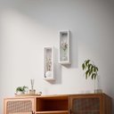 Ver imagem 2 de Kit Nicho Decorativo Stella Branco para Sala Hall 40 X 10cm