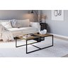 Mesa de Centro York 100x60cm Estilo Industrial 27905 Artesano - Hanover/preto - 1