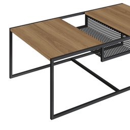 Mesa de Centro York 100x60cm Estilo Industrial 27905 Artesano - Hanover/preto - 4