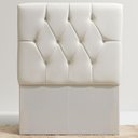 Ver imagem 1 de Cabeceira Cama Box Solteiro 90cm Eloá Estofada Suede