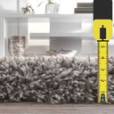 Ver imagem 3 de Tapete Peludo Felpudo Casa Dona para Sala e Quarto Cronos 140x200 Cm Cinza