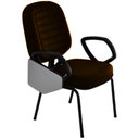 Ver imagem 2 de Cadeira Universitária Diretor Gomada Linha Blenda Marrom