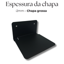 Ver imagem 6 de Kit 8 Suportes para Livros Prateleira Flutuante Estilo Moderno Aço Resistente Preto