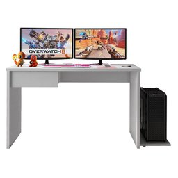 Mesa para Computador Desk Gamer Drx-8000 Branco com Cadeira Giratória Preto - Pr Móveis - 2 Mesa para Computador Desk Gamer Drx-8000 Branco com Cadeira Giratória Preto - Pr Móveis - 2