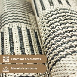 Kit Tapete Passadeira 2pç Antiderrapante Cozinha Juta Srj Bg - 4