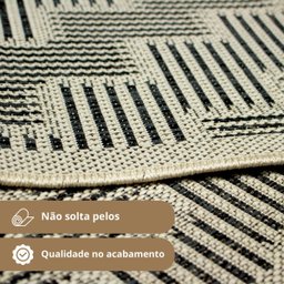 Kit Tapete Passadeira 2pç Antiderrapante Cozinha Juta Srj Bg - 5