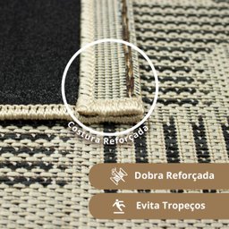 Kit Tapete Passadeira 2pç Antiderrapante Cozinha Juta Srj Bg - 2