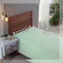 Ver imagem 3 de Roupa Cama Solteiro 300 Fios Lençol Virol sem Elástico de Algodão:verde Bebe