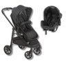 Carrinho Olympus New Black (preto) + Bebe Conforto Grid - Galzerano - 1