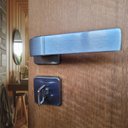 Ver imagem 2 de Kit Porta de Madeira Lisa Imbuia 210x82cm Batente 18cm Uniportas Abertura Esquerda Marrom