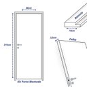 Ver imagem 4 de Kit Porta de Madeira Lisa Imbuia 210x82cm Batente 18cm Uniportas Abertura Esquerda Marrom
