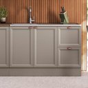 Ver imagem 1 de Balcão 120cm 2 Portas 2 Gavetas sem Tampo para Pia Unna