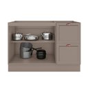 Ver imagem 4 de Balcão 120cm 2 Portas 2 Gavetas sem Tampo para Pia Unna