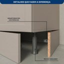 Ver mais imagens de Balcão 120cm 2 Portas 2 Gavetas sem Tampo para Pia Unna Cinza/Griss
