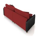Ver imagem 7 de Sofá 3 Lugares Living 192cm Pé Madeira Valença Pto/veludo Vermelho K01 - D'Rossi