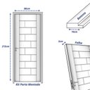 Ver imagem 4 de Kit Porta de Madeira Maciça Ekos 210x82cm Batente 16cm