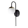 Arandela Interna Inclinada de Parede Jabuticaba + Vidro Globo Bivolt - Dourado - 110v/220v - 1