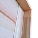 Ver mais imagens de Kit Porta de Madeira Maciça 3B Eucalipto 210x82cm Batente 11cm Abertura Direita Marrom Uniportas