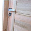 Ver imagem 2 de Kit Porta de Madeira Maciça 3B Eucalipto 210x82cm Batente 11cm Abertura Direita Marrom Uniportas