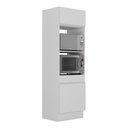Ver imagem 1 de Paneleiro com Rodapé 2 Portas para Forno e Microondas Veneza Multimóveis Mp2116.891 Branco