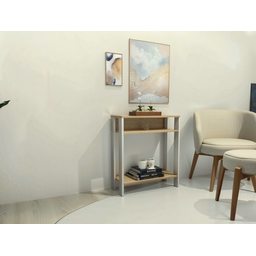 Aparador Mesinha, Mesa de Apoio, Mesa de Impressora Escritório, Sala, Cozinha, Refeitório, Branco Co - 2