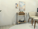 Ver imagem 2 de Aparador Mesinha, Mesa de Apoio, Mesa de Impressora Escritório, Sala, Cozinha, Refeitório, Branco Co