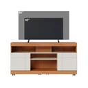 Ver imagem 3 de Rack Bancada Tv até 47" 2 Portas Yara - Freijó / Off White