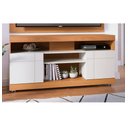 Ver imagem 1 de Rack Bancada Tv até 47" 2 Portas Yara - Freijó / Off White