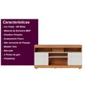 Ver imagem 4 de Rack Bancada Tv até 47" 2 Portas Yara - Freijó / Off White