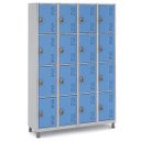 Ver imagem 1 de Armário Roupeiro Aço 16 Portas 191×130×41cm Volume C/ Tranca Cor:azul