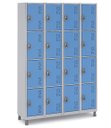 Ver imagem 1 de Armário Roupeiro Aço 16 Portas 191×130×41cm Volume C/ Tranca Cor:azul