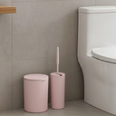 Ver imagem 2 de Kit Banheiro Lixeira e Escova Sanitária Rosa Lavabo Luxo Serene Coza - Brinox