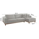 Ver imagem 7 de Sofá Cronos 03 Metros Chaise Lado Direito Meu Sofá Online
