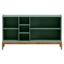 Ver imagem 4 de Balcão Buffet Milão Verde/freijó 3 Portas 4 Prateleiras em Madeira Pinus com Mdf - Finestra