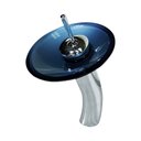 Ver imagem 2 de TORNEIRA MONOCOMANDO DE VIDRO REDONDA ALTA AZUL