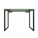 Ver imagem 4 de Mesa Industrial Escrivaninha Moderna Mdf 100x60 Metalon Preto Plancasa:verde Jade
