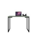 Ver imagem 1 de Mesa Industrial Escrivaninha Moderna Mdf 100x60 Metalon Preto Plancasa:verde Jade