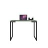 Mesa Industrial Escrivaninha Moderna Mdf 100x60 Metalon Preto Plancasa:verde Jade - 1