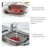 Escorredor de Alimentos Salada Arroz Retratil Inox Alça Pia - 3