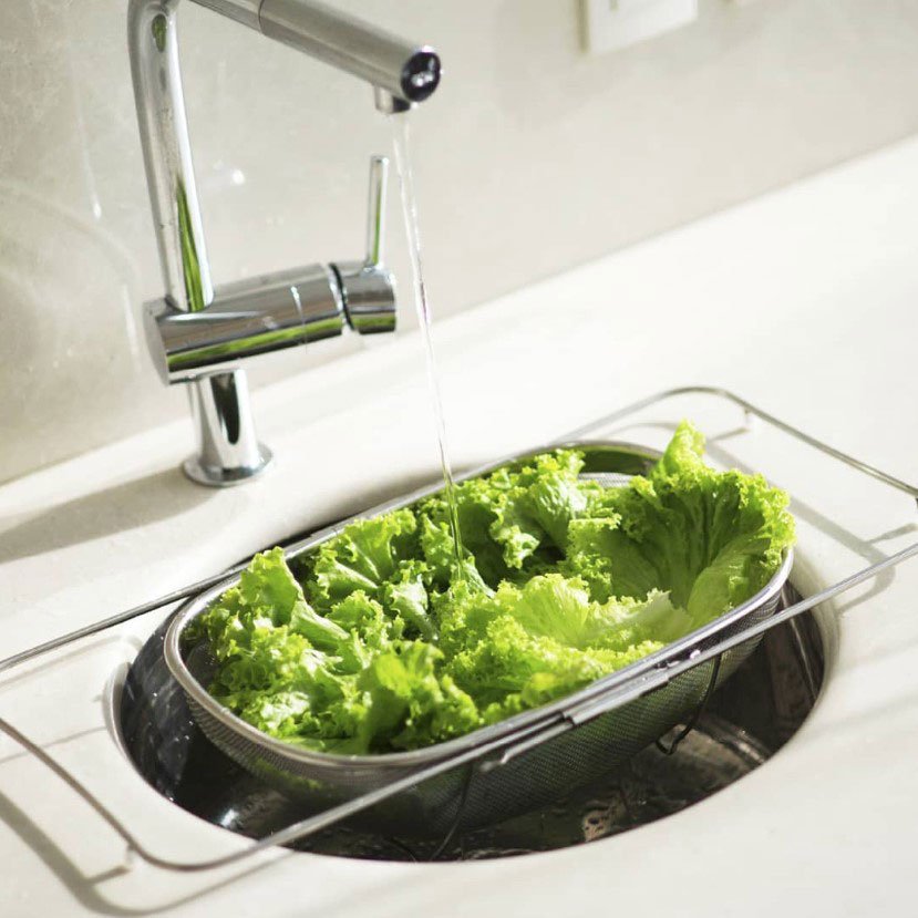 Escorredor de Alimentos Salada Arroz Retratil Inox Alça Pia - 2